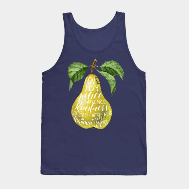 Fruit of the Spirit Pear Tank Top by SouthPrints